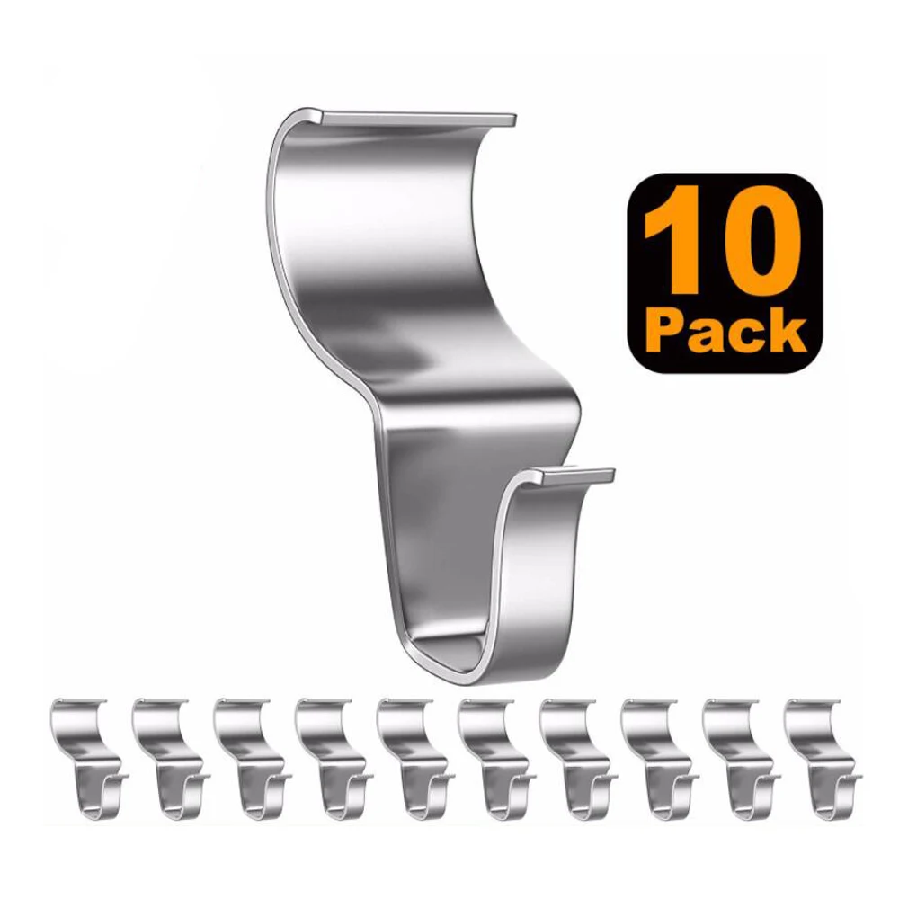 10pcs Stainless Steel S-Shape Hook Kitchen Bedroom Multi-function Hidden Wall Hook Clasp Hooks Hanging Storage Tools
10pcs Stainless Steel S-Shape Hook Kitchen Bedroom Multi-function Hidden Wall Hook Clasp Hooks Hanging Storage Tools