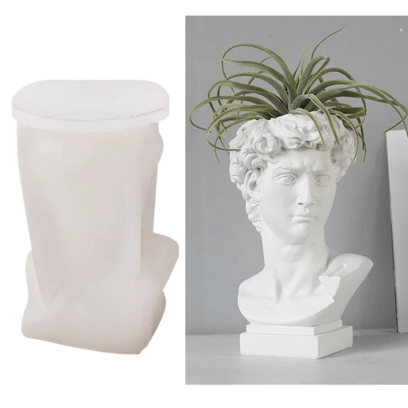 David Head Vase Silicone Mold DIY Handmade Human Body Sculpture Flower Pot Resin Mold Plaster Craft Casting Mold Home Decoration
David Head Vase Silicone Mold DIY Handmade Human Body Sculpture Flower Pot Resin Mold Plaster Craft Casting Mold Home Decoration