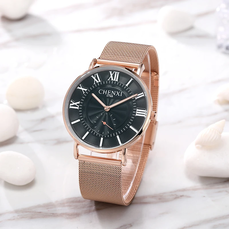CHENXI Men's Watch Simple Fashion Quartz Watch Men And Women Luminous Waterproof Steel Belt Ultra-thin Student Couple Watches
CHENXI Men's Watch Simple Fashion Quartz Watch Men And Women Luminous Waterproof Steel Belt Ultra-thin Student Couple Watches
