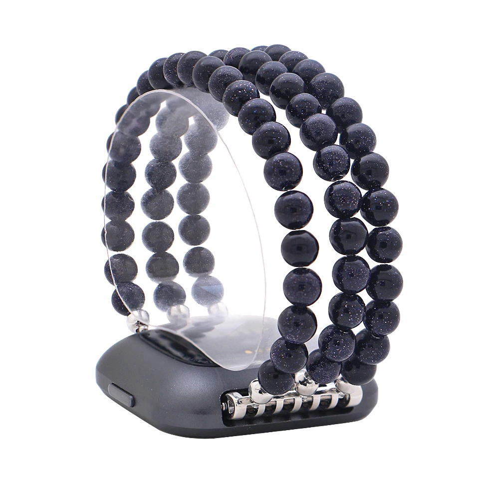 Elastic Blue Sand Stone Watch Strap For Fitbit Versa/Versa 2/Versa Lite Smart Watch Blue Bead Handmade Women Watchband Wristband
Elastic Blue Sand Stone Watch Strap For Fitbit Versa/Versa 2/Versa Lite Smart Watch Blue Bead Handmade Women Watchband Wristband