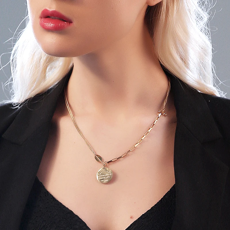 Titanium With 18K Gold Layered BELOVED Choker Neckalce Japan Korean Style Party Designer T Show Runway Gown Jewelry Rare INS
Titanium With 18K Gold Layered BELOVED Choker Neckalce Japan Korean Style Party Designer T Show Runway Gown Jewelry Rare INS