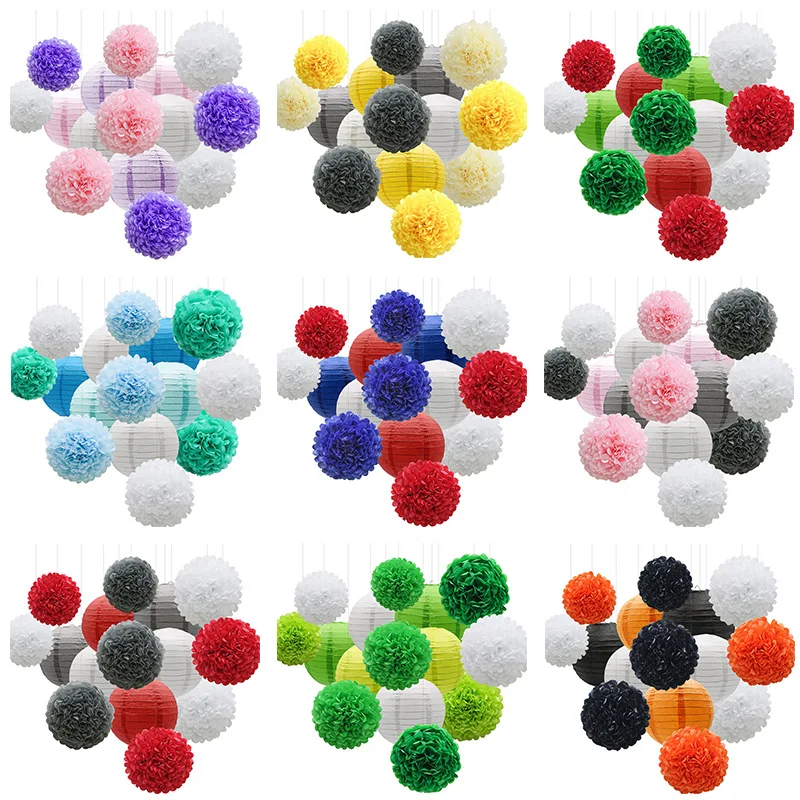 Hanging Party Decorations Set, 15pcs Paper Flowers Pom Poms Balls and Paper Lanterns for Wedding Birthday Bridal Graduation
Hanging Party Decorations Set, 15pcs Paper Flowers Pom Poms Balls and Paper Lanterns for Wedding Birthday Bridal Graduation