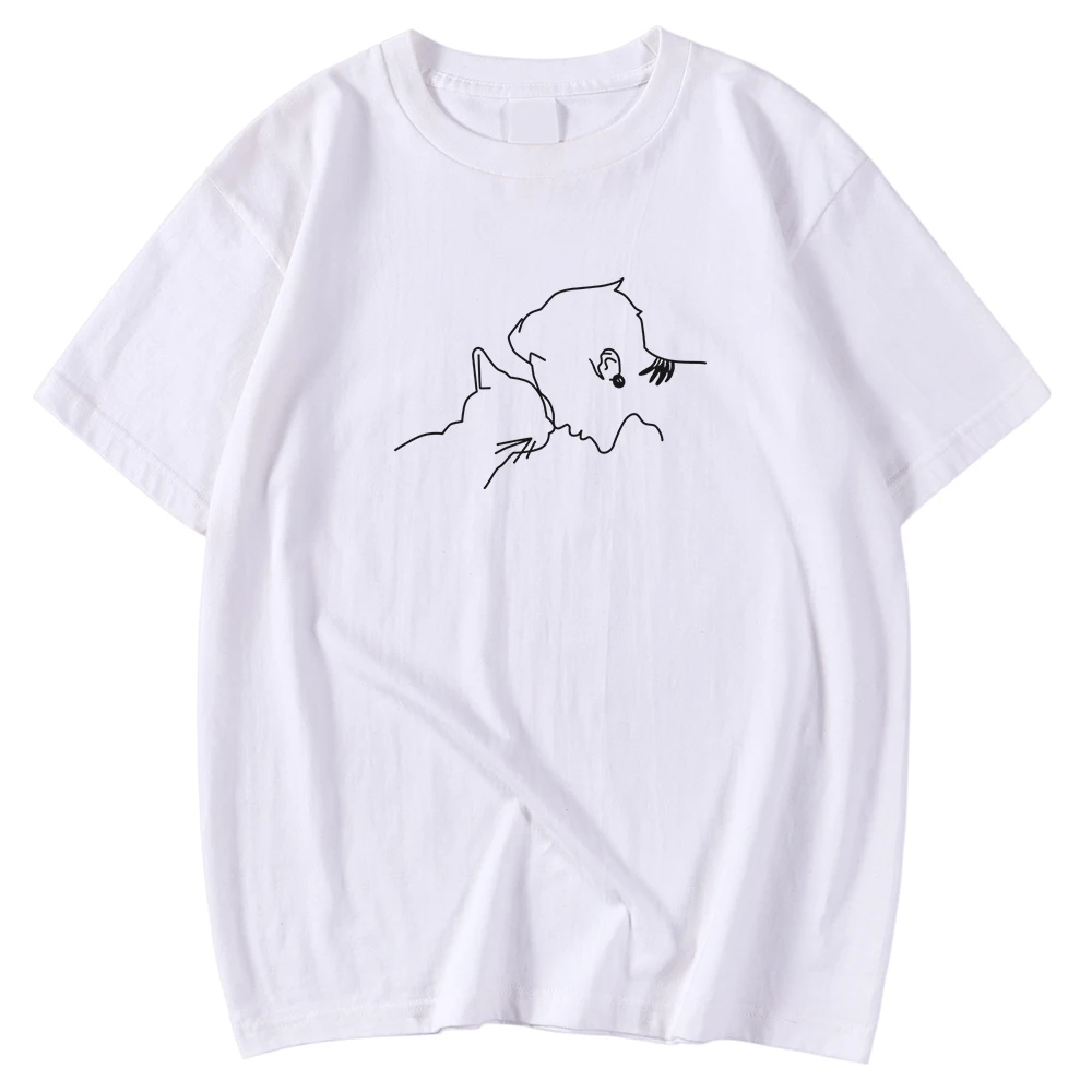 Kohpweran Cat with Handsome Man Printing Short Sleeved Soft Men's T Shirt Oversized Tee Shirts Top Crewneck Fashion T Shirts
Kohpweran Cat with Handsome Man Printing Short Sleeved Soft Men's T Shirt Oversized Tee Shirts Top Crewneck Fashion T Shirts