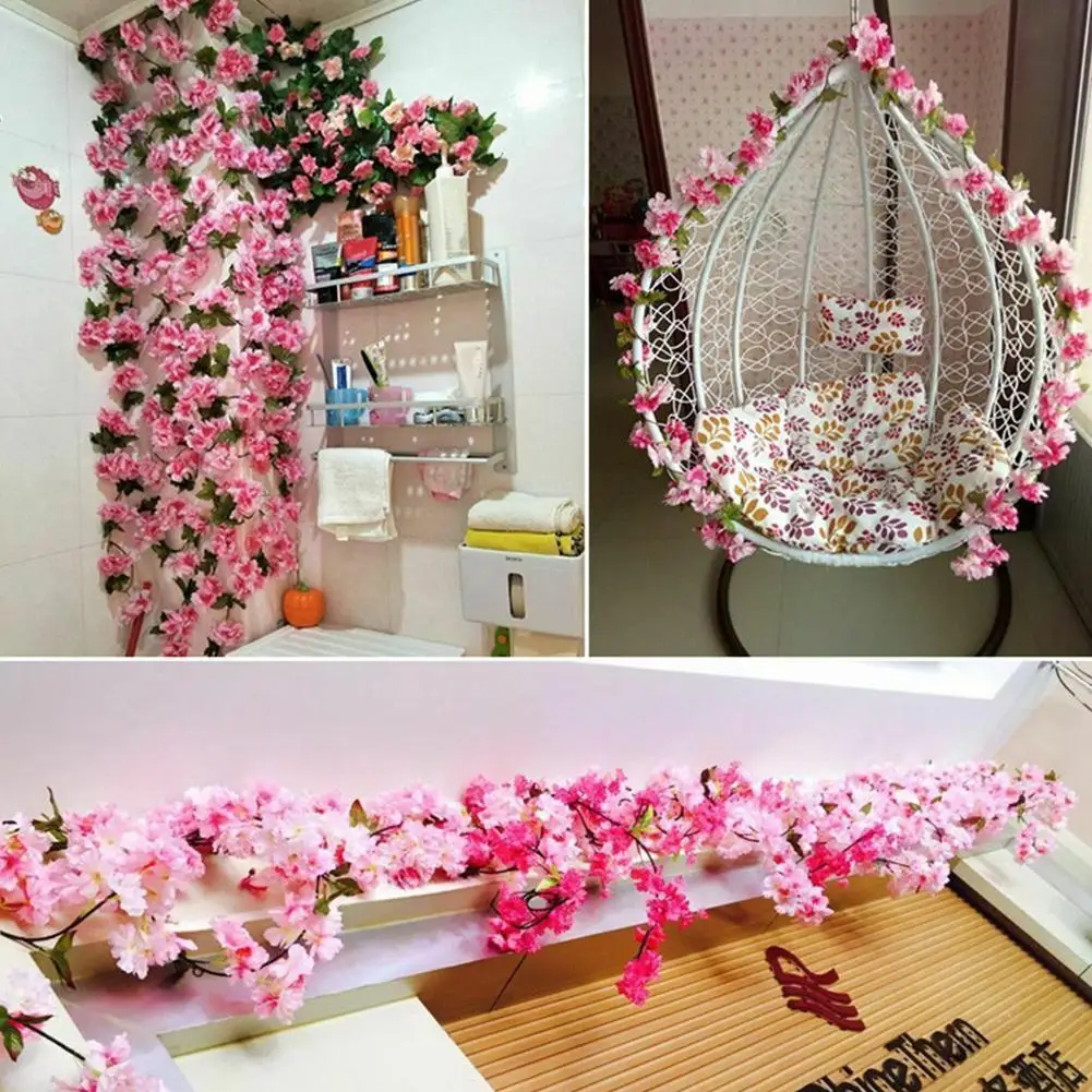 18 Heads 230cm long Artificial Blossoms Flower Fake String Wedding Flowers Decoration Garland Vines Party Artificial Home A9N0
18 Heads 230cm long Artificial Blossoms Flower Fake String Wedding Flowers Decoration Garland Vines Party Artificial Home A9N0