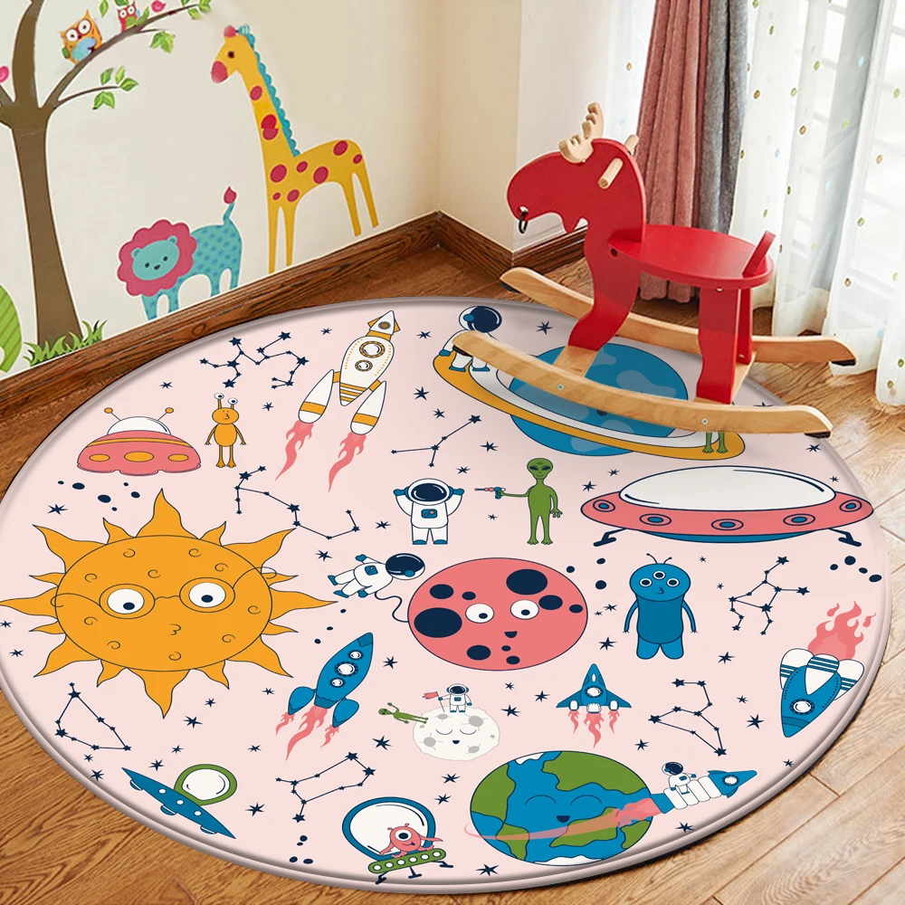 Alien Astronaut Pattern Baby Hand Print Carpet Baby Play Mat Children Round Carpet Carpet Flannel Safety Children Non-Slip
Alien Astronaut Pattern Baby Hand Print Carpet Baby Play Mat Children Round Carpet Carpet Flannel Safety Children Non-Slip
