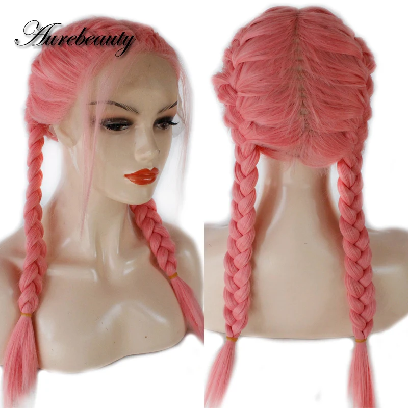 Knotless Box Braiding Cornrow Braids 13x4 Lace Front Wig Light Hot Pink Colored Synthetic Hair Frontal Wigs HD Transparent Lace
Knotless Box Braiding Cornrow Braids 13x4 Lace Front Wig Light Hot Pink Colored Synthetic Hair Frontal Wigs HD Transparent Lace