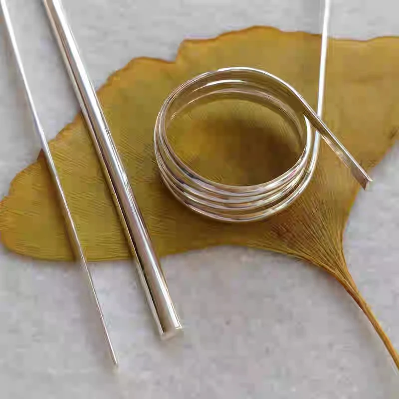 2.5mm 2.8mm 3mm 3.5mm 4mm 10cm 999 Sterling Silver Wire for DIY Bracelet Necklace Earring Jewelry Findings & Components
2.5mm 2.8mm 3mm 3.5mm 4mm 10cm 999 Sterling Silver Wire for DIY Bracelet Necklace Earring Jewelry Findings & Components
