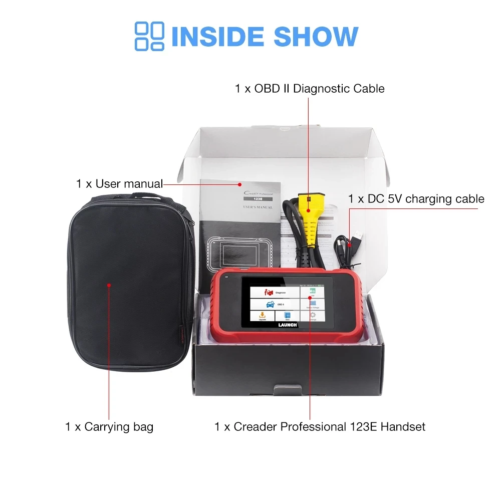 2020 New Lauch X431 CRP123E OBD2 Car Scanner Automotive Diagnostic Tool 4 System CRP123 Upgrade PK Creader VII+ CRP123x CRP123i
2020 New Lauch X431 CRP123E OBD2 Car Scanner Automotive Diagnostic Tool 4 System CRP123 Upgrade PK Creader VII+ CRP123x CRP123i