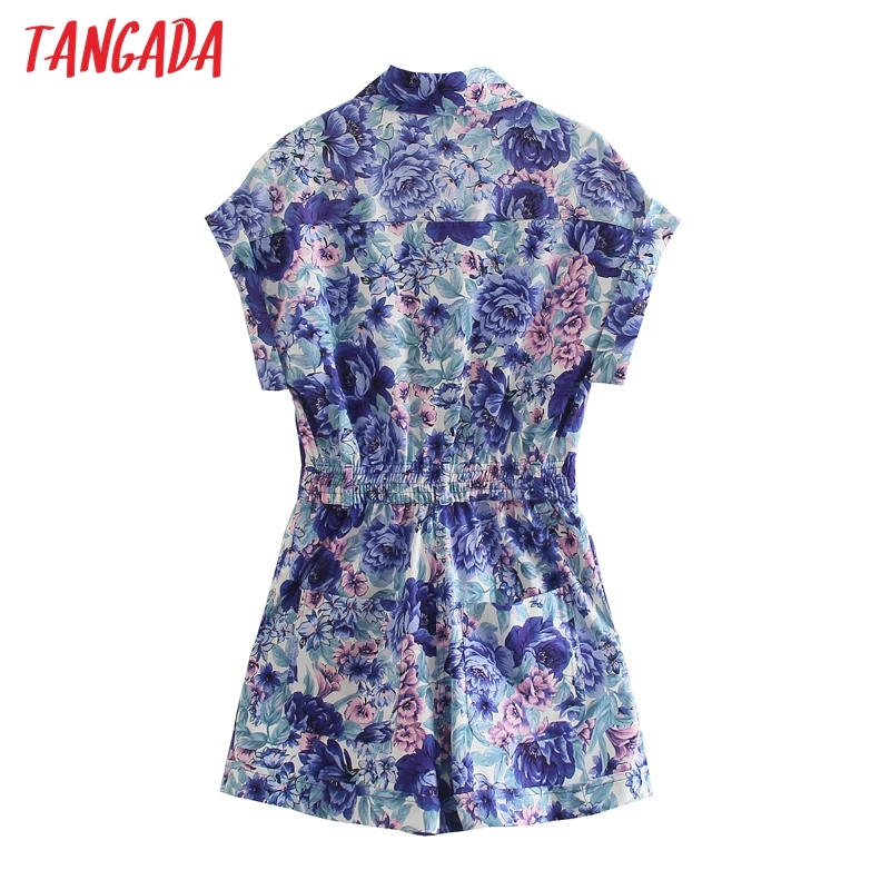 Tangada Women 2020 Chic Fashion Floral Print Playsuits Vintage Buttons Short Sleeve Female Short Jumpsuits 5Z91
Tangada Women 2020 Chic Fashion Floral Print Playsuits Vintage Buttons Short Sleeve Female Short Jumpsuits 5Z91