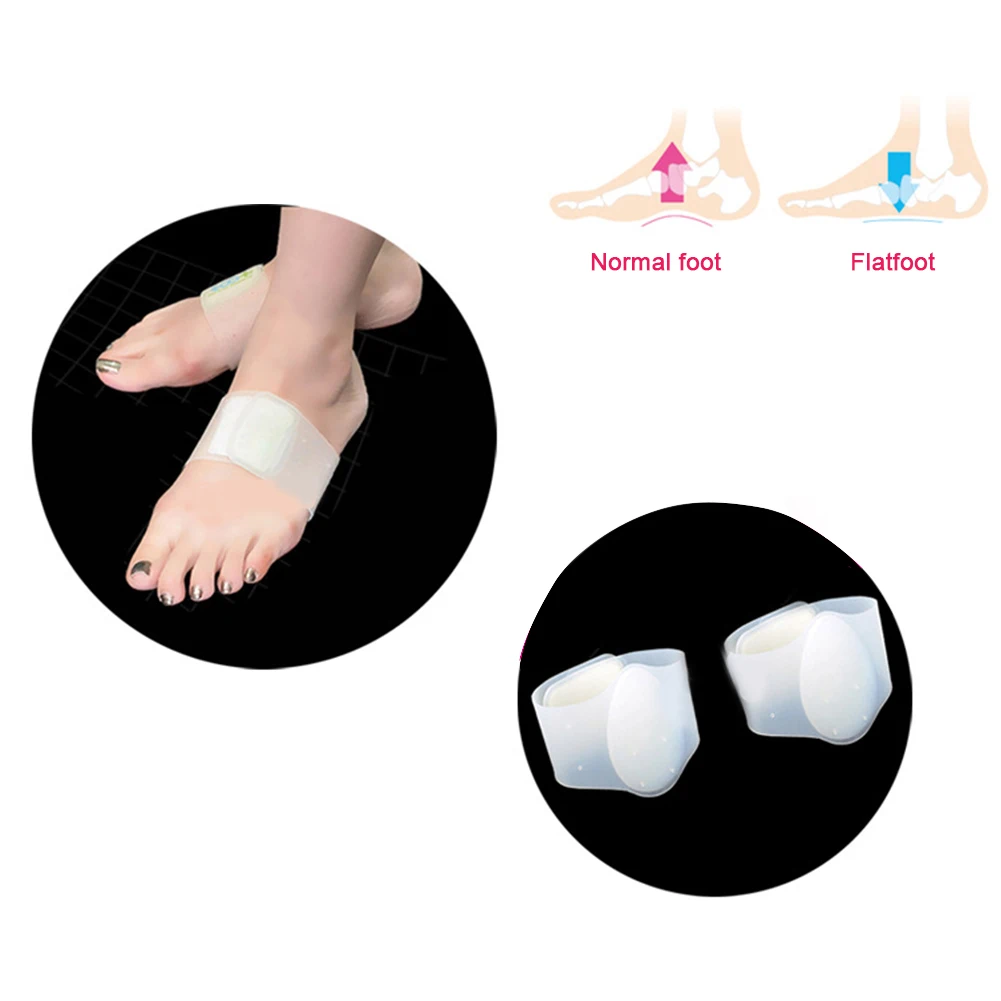 1 Pair Bandage Foot Care Reusable Silicone Gel Brace Relief Fasciitis Arch Support Orthotic Unisex Insoles Soft Massage 
1 Pair Bandage Foot Care Reusable Silicone Gel Brace Relief Fasciitis Arch Support Orthotic Unisex Insoles Soft Massage