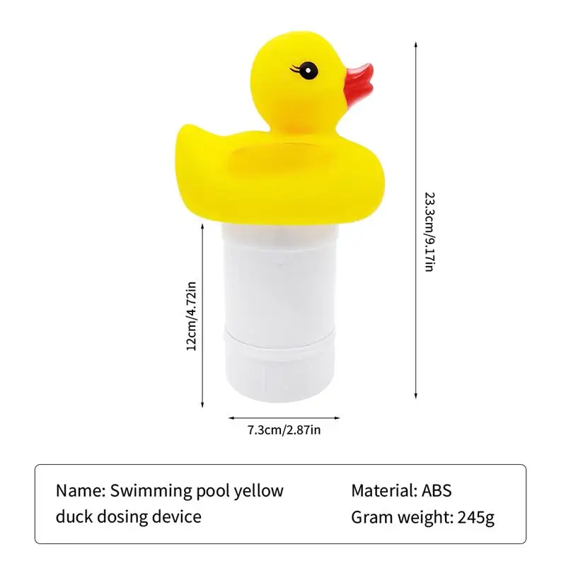 Duck Shape Swimming Pool Chemical Floater Chlorine Bromine Tablet Floating Dispenser Applicator Spa Hot Tub Supplies Pool Supply
Duck Shape Swimming Pool Chemical Floater Chlorine Bromine Tablet Floating Dispenser Applicator Spa Hot Tub Supplies Pool Supply