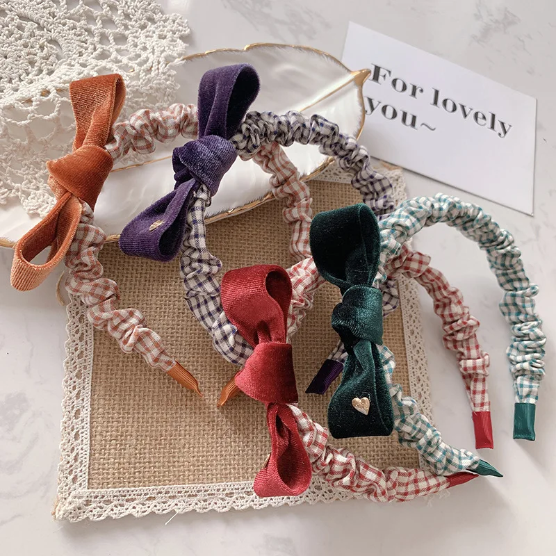 New Velvet Bowknot Children's Hair Bands Retro Paid Fold Headband For Little Girl Fabric Bow Hair Hoop Kids Hairband Accessories
New Velvet Bowknot Children's Hair Bands Retro Paid Fold Headband For Little Girl Fabric Bow Hair Hoop Kids Hairband Accessories