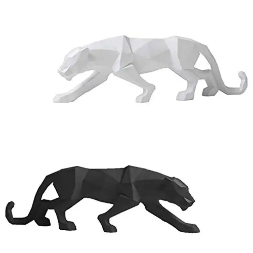 Panther Sculpture Modern Geometric Resin Leopard Statue Wildlife Decor Gift for Home, Office, Bedroom, School Decoration
Panther Sculpture Modern Geometric Resin Leopard Statue Wildlife Decor Gift for Home, Office, Bedroom, School Decoration