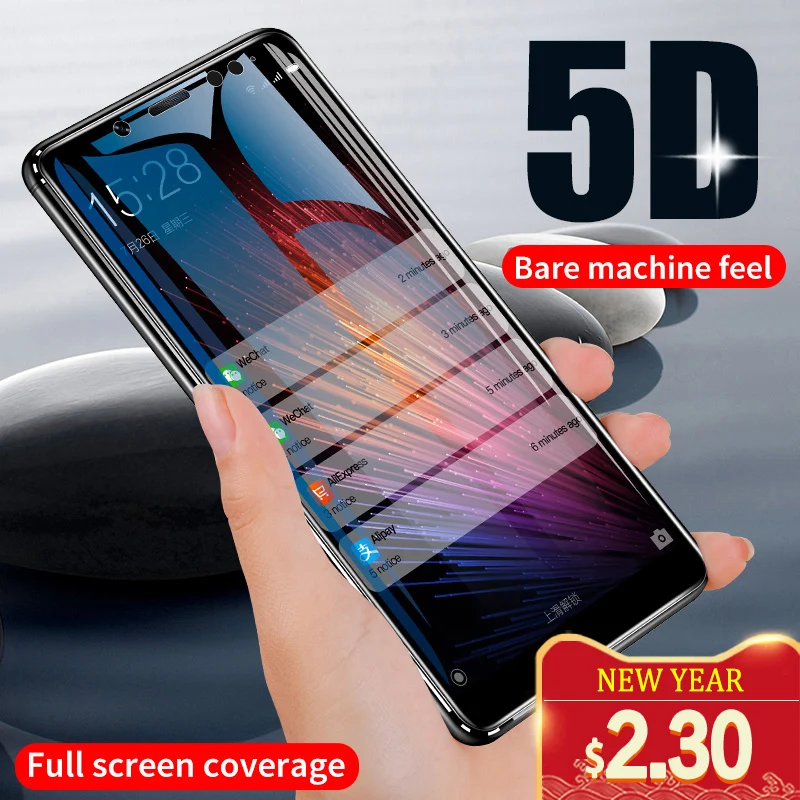 Защитная пленка 5D из закаленного стекла для Redmi Note 7 5 8 Pro 4X 7A Защитное стекло Plus