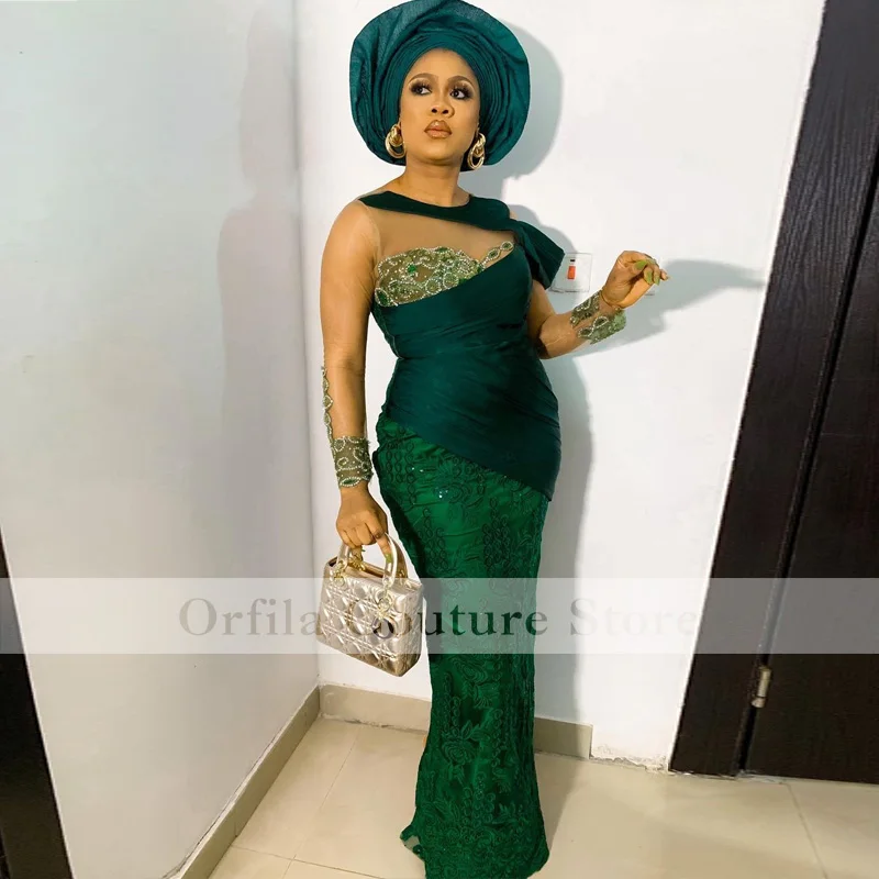 2021 African Mermaid Prom Party Gowns Illusion Long Sleeves Applique Beading Aso Ebi Evening Dress For Women
2021 African Mermaid Prom Party Gowns Illusion Long Sleeves Applique Beading Aso Ebi Evening Dress For Women