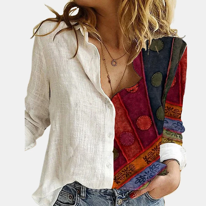 Women Shirt Blouses Long Sleeve Casual Shirt Halloween Cartoon Print Spring Autumn Blouse Loose Button Plus Size Shirt Top
Women Shirt Blouses Long Sleeve Casual Shirt Halloween Cartoon Print Spring Autumn Blouse Loose Button Plus Size Shirt Top