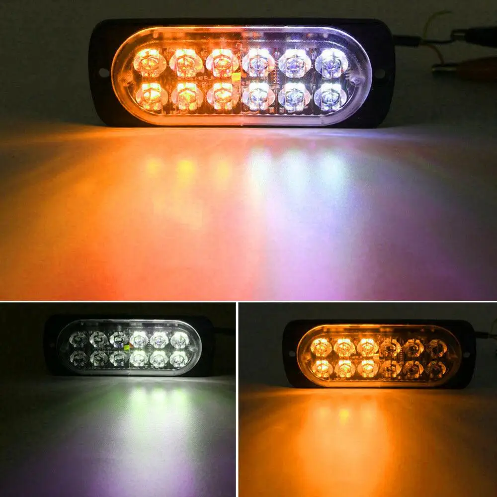 10pcs 12V-24V 12 LED Car High Power Strobe Light Amber White Tow Truck Flashing Emergency Light
10pcs 12V-24V 12 LED Car High Power Strobe Light Amber White Tow Truck Flashing Emergency Light