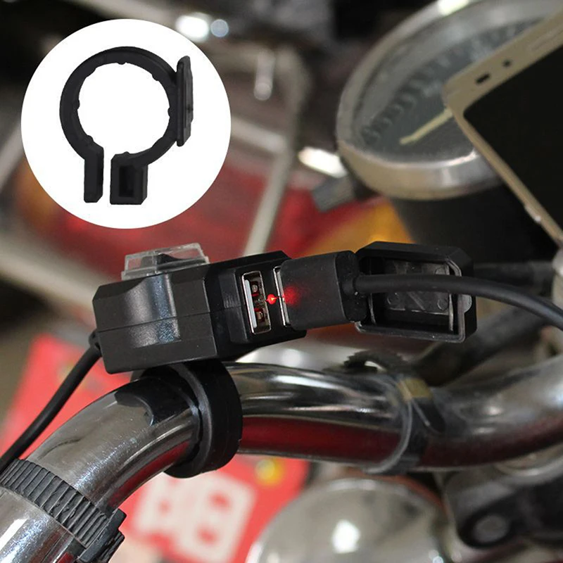 Waterproof Dual USB 12V Motorcycle Handlebar Charger Socket w/ Switch & Mounts
Waterproof Dual USB 12V Motorcycle Handlebar Charger Socket w/ Switch & Mounts