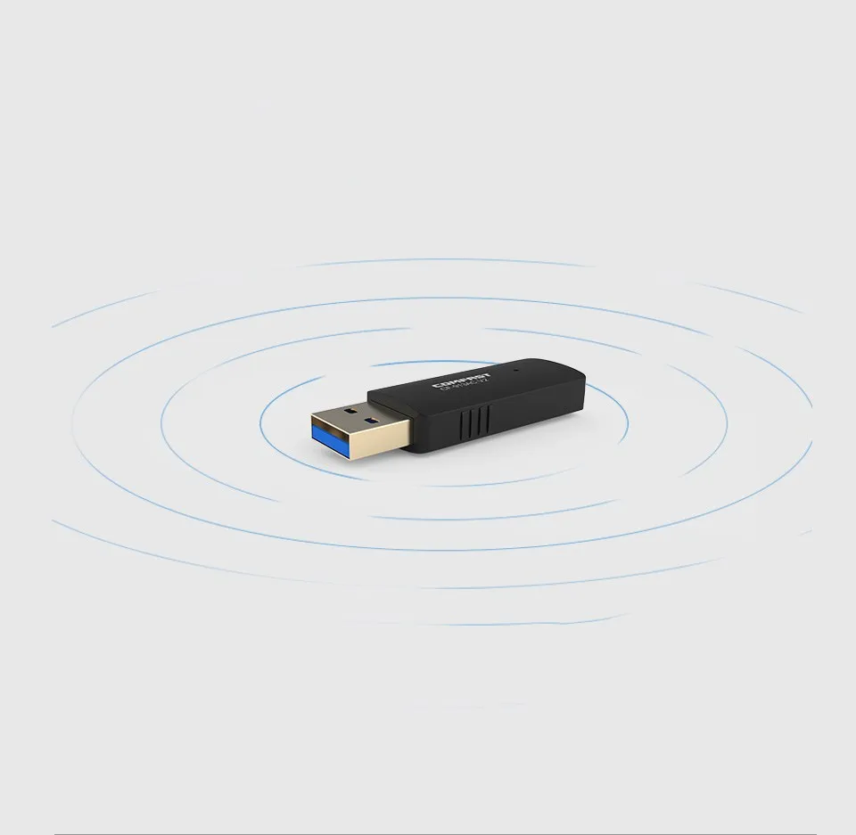 COMFAST 2.4G/5.8GHz Dual Band 1300Mbps 802.11ac USB 3.0 WI-FI adaptor WIFI MU MIMO Wireless adapter AP Repeater Network Cards
COMFAST 2.4G/5.8GHz Dual Band 1300Mbps 802.11ac USB 3.0 WI-FI adaptor WIFI MU MIMO Wireless adapter AP Repeater Network Cards