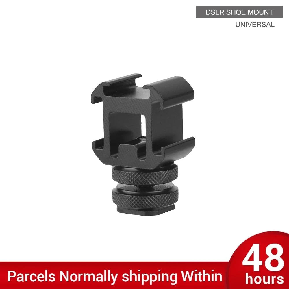 3 Cold Shoe On-Camera Triple Shoe Mount Adapter Extend Port for DSLR Camera Microphone Monitor LED Video Light
3 Cold Shoe On-Camera Triple Shoe Mount Adapter Extend Port for DSLR Camera Microphone Monitor LED Video Light