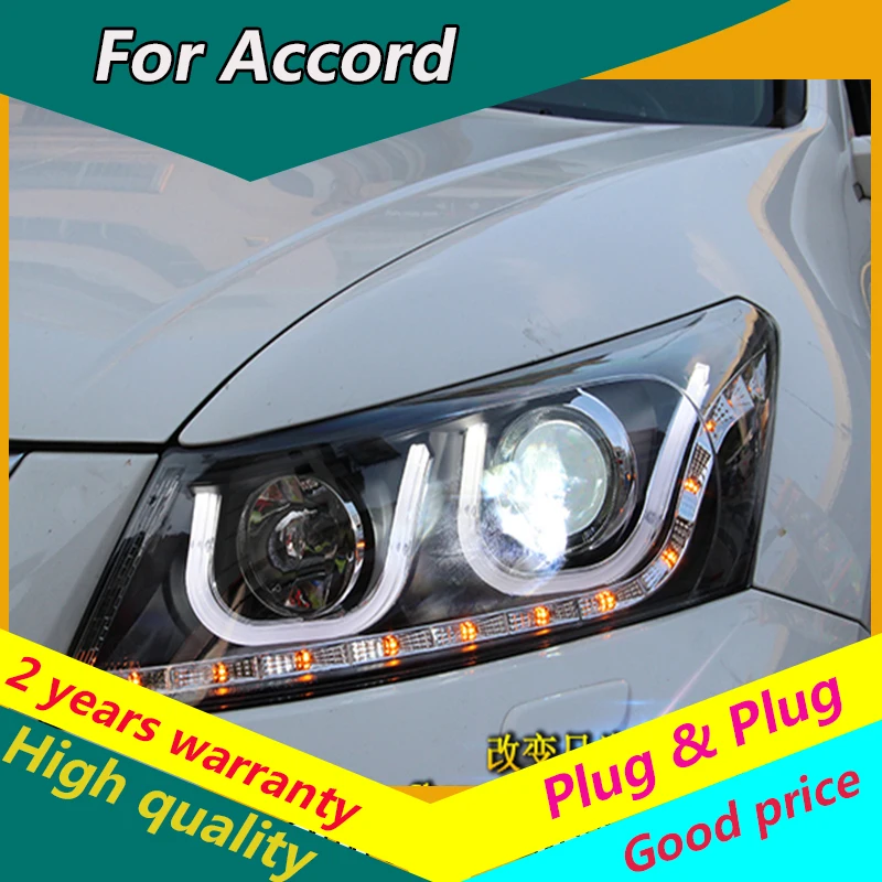 KOWELL Car Styling For Honda Accord Led Headlights 2008-2012 Head Lamp Double U Angel eye led DRL front light Bi-Xenon Lens xeno
KOWELL Car Styling For Honda Accord Led Headlights 2008-2012 Head Lamp Double U Angel eye led DRL front light Bi-Xenon Lens xeno