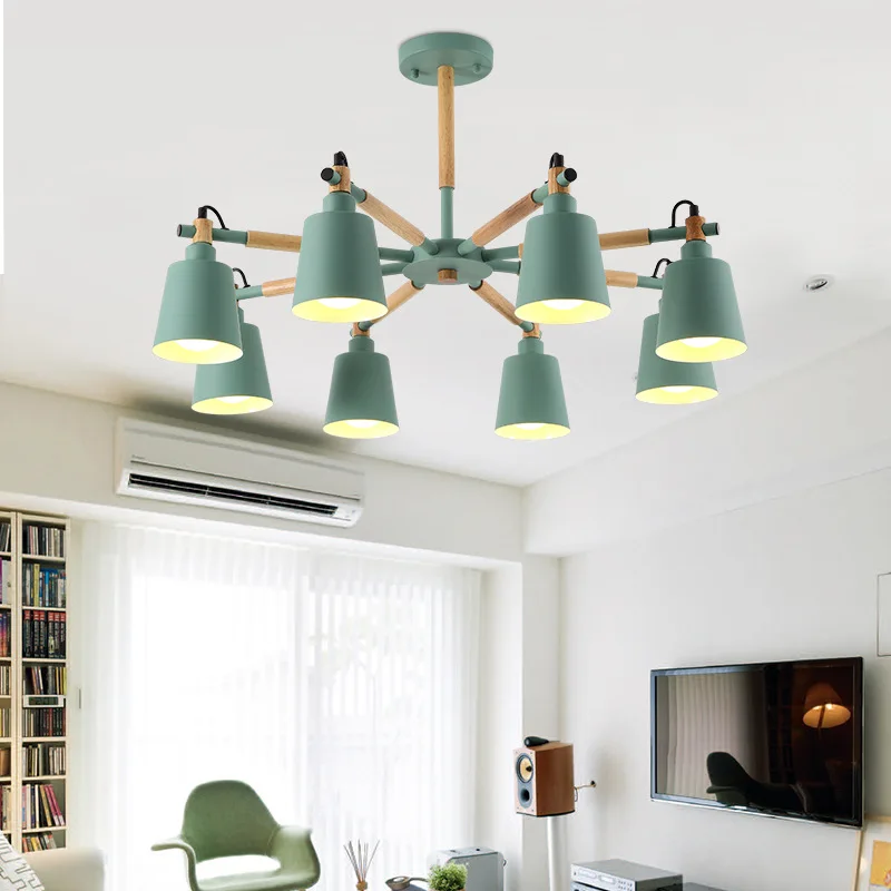 Ceiling Chandelier 3/5/6/8 Lights Living Room LED Chandeliers Lighting Macaron Lamp Nordic Lights Solid Wood Craft Lamps
Ceiling Chandelier 3/5/6/8 Lights Living Room LED Chandeliers Lighting Macaron Lamp Nordic Lights Solid Wood Craft Lamps