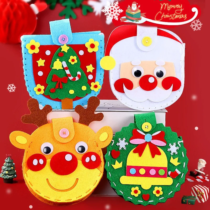 Christmas DIY Bag Children Non-woven Handmade Craft Kits Creative Kindergarten Handicraft Toys Kids Arts Xmas Party Gift
Christmas DIY Bag Children Non-woven Handmade Craft Kits Creative Kindergarten Handicraft Toys Kids Arts Xmas Party Gift