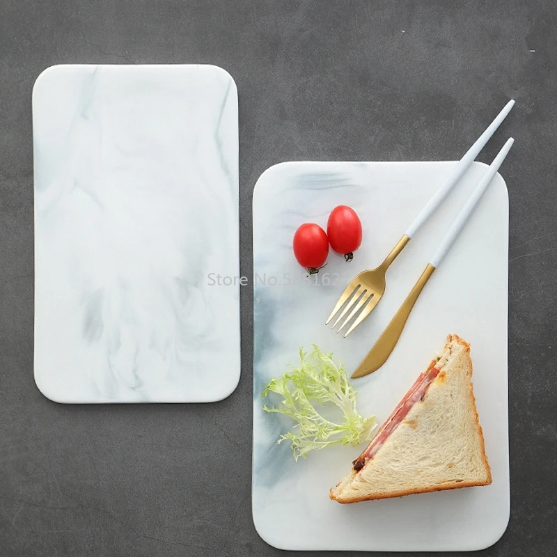 Marble Cutting Board Cheese Crackers Sushi Serving Board Ceramic Rectangular Plate Storage Tray Food Container Crockery 10 Inch
Marble Cutting Board Cheese Crackers Sushi Serving Board Ceramic Rectangular Plate Storage Tray Food Container Crockery 10 Inch