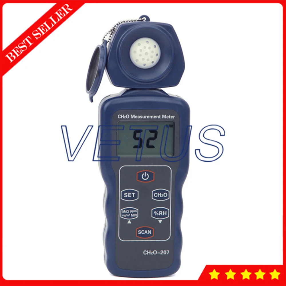 Formaldehyde Air Quality Monitor Meter Tester Gauge SM207 CH2O Gas Tester Detector Precision Range 0-4.00ppm 0-5.00mg/m3 
Formaldehyde Air Quality Monitor Meter Tester Gauge SM207 CH2O Gas Tester Detector Precision Range 0-4.00ppm 0-5.00mg/m3