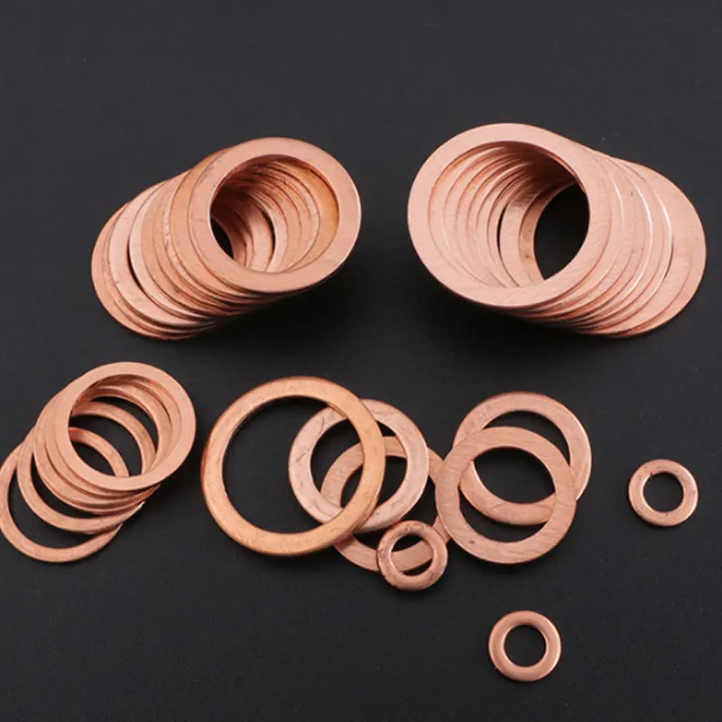 200Pcs Solid Copper Washers Flat Ring Sump Plug Oil Seal Assorted Set Professional Hardware Accessories Kit
200Pcs Solid Copper Washers Flat Ring Sump Plug Oil Seal Assorted Set Professional Hardware Accessories Kit