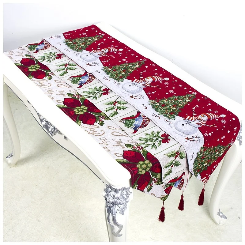 Fabric Christmas table runner ins style Christmas polyester-cotton printed table runner Christmas restaurant table runner
Fabric Christmas table runner ins style Christmas polyester-cotton printed table runner Christmas restaurant table runner
