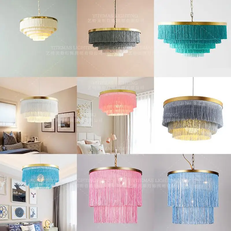 Fringe chandelier lighting gold White Beige cotton thread line bohemia chandelier for girls room bedroom wedding indoor lighting
Fringe chandelier lighting gold White Beige cotton thread line bohemia chandelier for girls room bedroom wedding indoor lighting