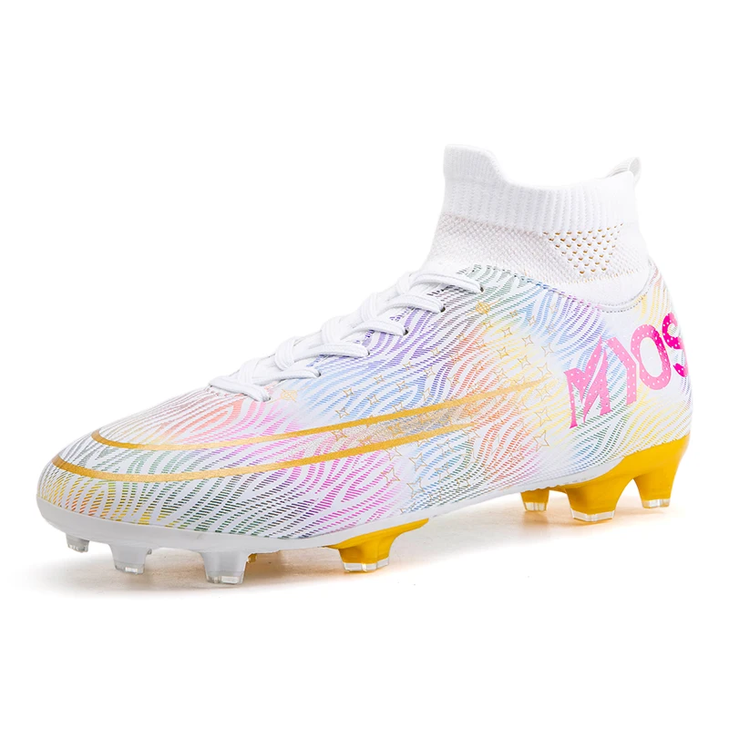 Hot Sale New Mens Soccer Cleats High AnkleTraing Boots Shoes Kids Football Women Breathable Long Spikes Antiskid Chaussure
Hot Sale New Mens Soccer Cleats High AnkleTraing Boots Shoes Kids Football Women Breathable Long Spikes Antiskid Chaussure