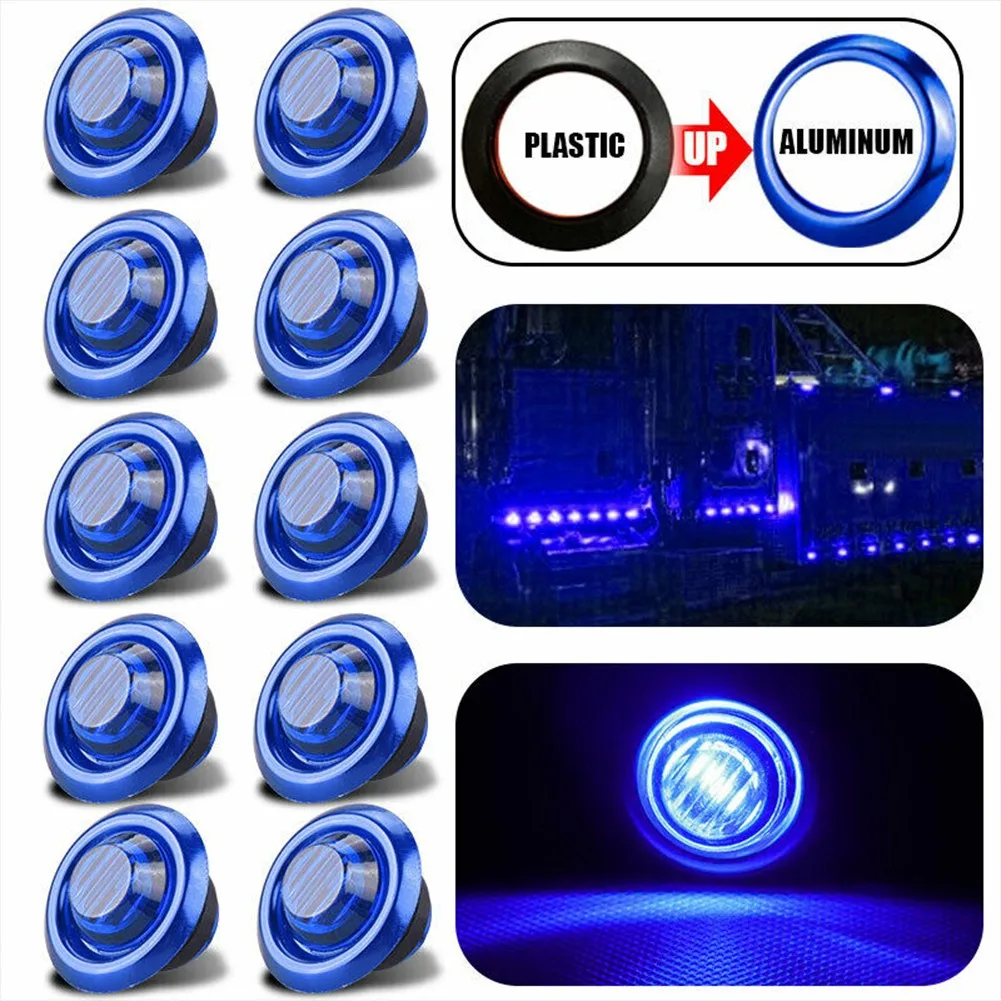 10x 3/4" Bullet Round Blue LED Side Marker Indicator Lights Trailer Truck Boat Accessories Interior & Exterior Lighting
10x 3/4" Bullet Round Blue LED Side Marker Indicator Lights Trailer Truck Boat Accessories Interior & Exterior Lighting
