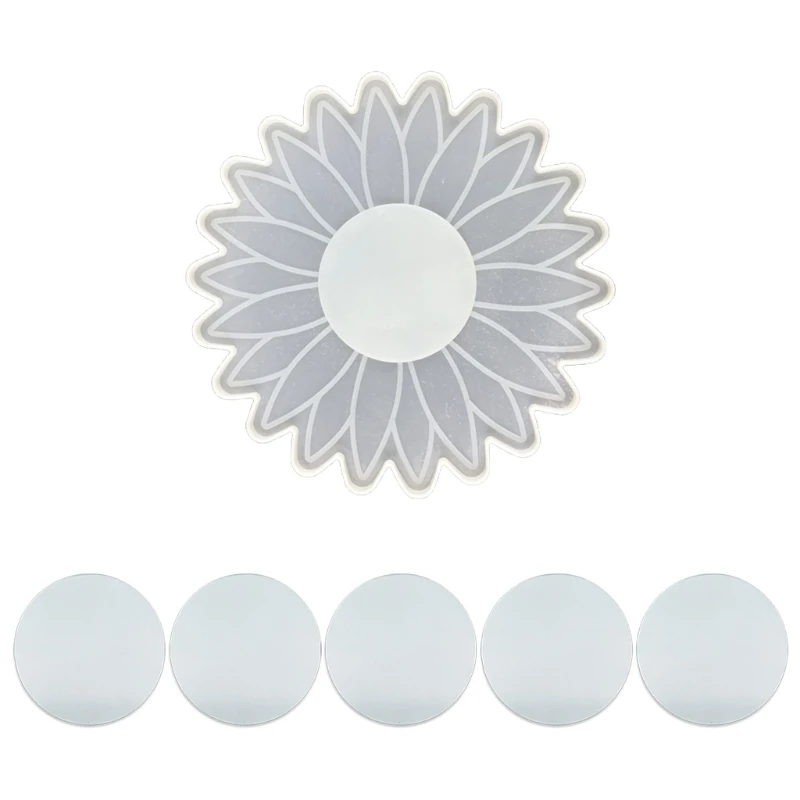 Epoxy Resin Mold Silicone Mold Wall Mirror Mold Sunflower Round Mirror Epoxy Resin Casting Mold Suitable for Home Decoration 
Epoxy Resin Mold Silicone Mold Wall Mirror Mold Sunflower Round Mirror Epoxy Resin Casting Mold Suitable for Home Decoration