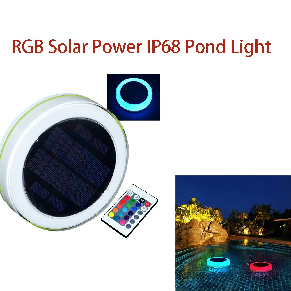 RGB LED Underwater Light Solar Powered Pond Light Outdoor Swimming Pool Floating Party Decorative Light With Remote Control
RGB LED Underwater Light Solar Powered Pond Light Outdoor Swimming Pool Floating Party Decorative Light With Remote Control