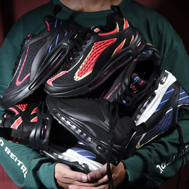 2021 New Fashion Sneakers Men Running Shoes Air Cushion Sport Shoes Man Comfortable Athletic Trainers Outdoor Jogging Shoes Men 
2021 New Fashion Sneakers Men Running Shoes Air Cushion Sport Shoes Man Comfortable Athletic Trainers Outdoor Jogging Shoes Men