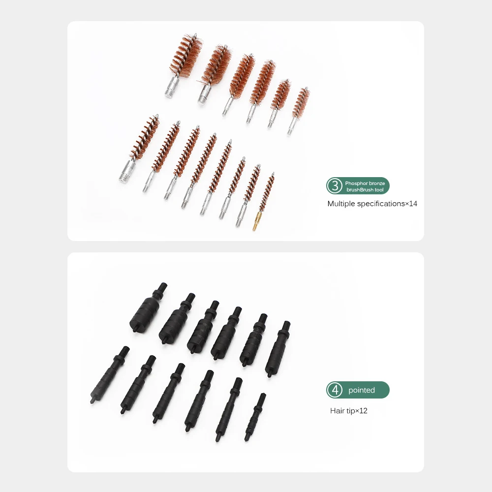 Portable Gun Cleaning Kit with Storage Box Universal Gun Cleaning Tools Set Complete Portable Durable Cleaning Gun BrushCleaning
Portable Gun Cleaning Kit with Storage Box Universal Gun Cleaning Tools Set Complete Portable Durable Cleaning Gun BrushCleaning