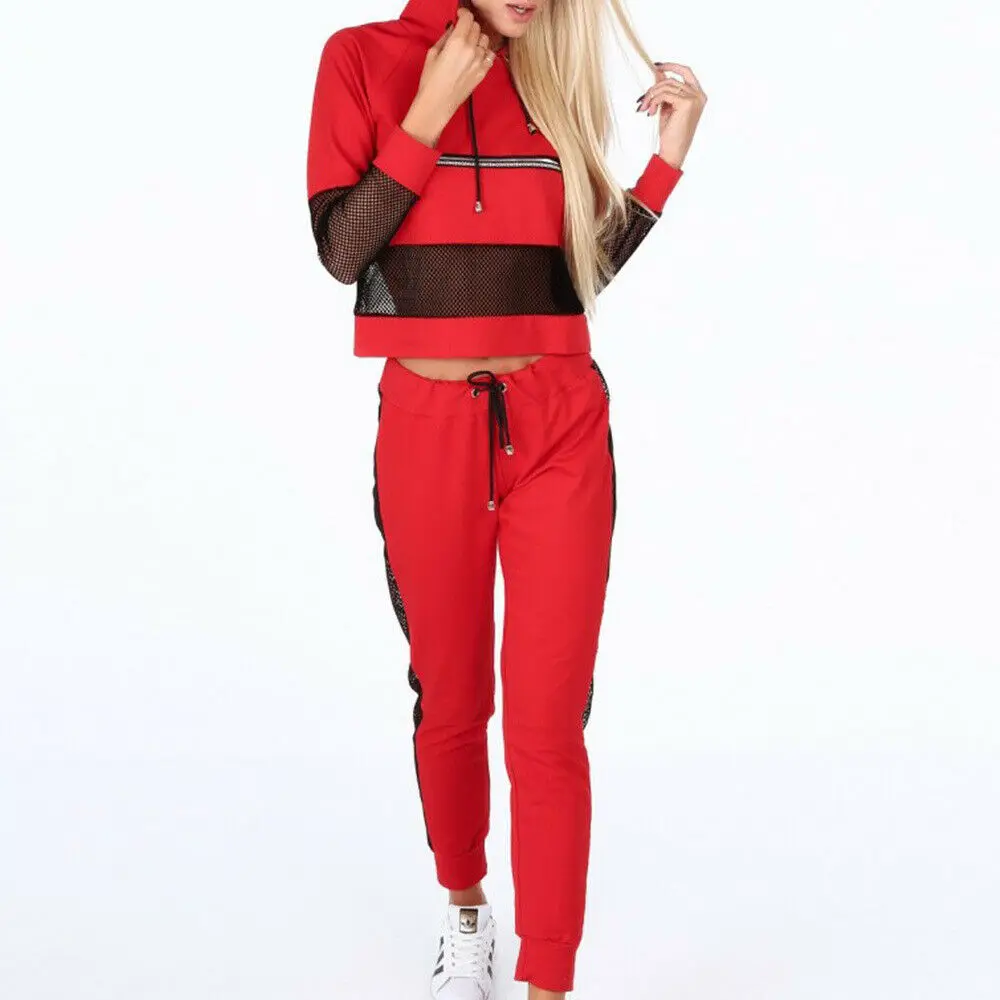 Autumn winter Knitted tracksuit Hoodies sweatshirts Casual Suit Women clothing 2 Piece set Mesh Portchwork Sporting suit Female
Autumn winter Knitted tracksuit Hoodies sweatshirts Casual Suit Women clothing 2 Piece set Mesh Portchwork Sporting suit Female