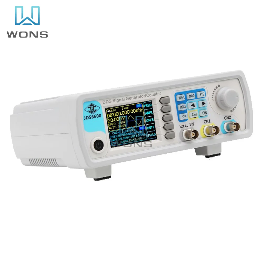 

JDS6600 15M Dual-channel Digital DDS Function Signal/Arbitrary Waveform Generator Sweep Signal Generator /Frequency Meter