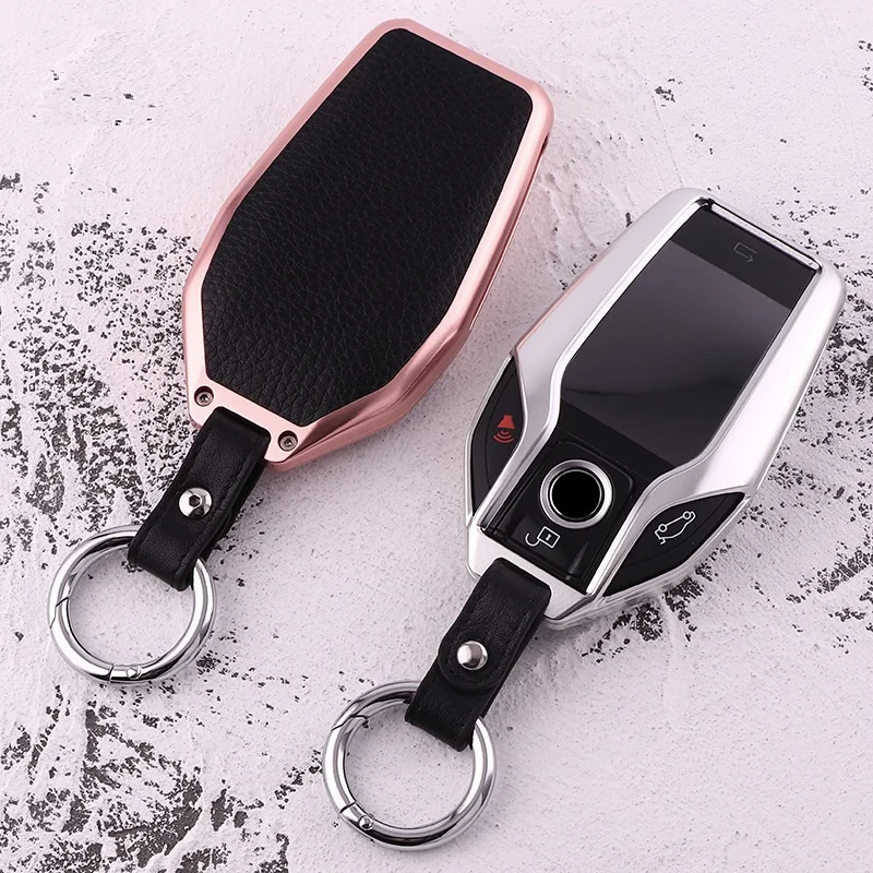 Aluminum Alloy car key case cover Key Shell remote key Protective Smart Display Key Fob For BMW 2016+ 7 Series G11 G12
Aluminum Alloy car key case cover Key Shell remote key Protective Smart Display Key Fob For BMW 2016+ 7 Series G11 G12