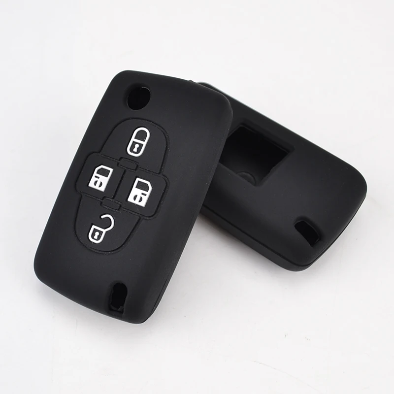 4 Button Silicone Key Fob Cover Case For Peugeot 1008 807 Citroen C8 Car Remote Flip Key Shell Skin Protector
4 Button Silicone Key Fob Cover Case For Peugeot 1008 807 Citroen C8 Car Remote Flip Key Shell Skin Protector
