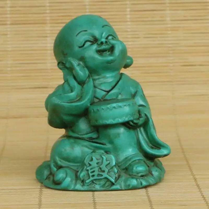 Chinese Natural Turquoise Handcarved Little Monk Statue Statues for Decoration Collection Ornaments Figurines Tea Pet Jardin Zen
Chinese Natural Turquoise Handcarved Little Monk Statue Statues for Decoration Collection Ornaments Figurines Tea Pet Jardin Zen