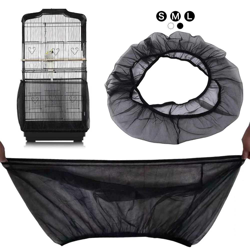 Bird Cage Cover Nylon Mesh Shell Skirt Net Adjustable Bird Cage Dust Cover Easy Cleaning Airy Fabric Mesh Pet Bird Cage Cover
Bird Cage Cover Nylon Mesh Shell Skirt Net Adjustable Bird Cage Dust Cover Easy Cleaning Airy Fabric Mesh Pet Bird Cage Cover