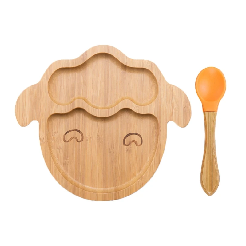 L41D Baby Natural Bamboo Bowl Spoon Set Cartoon Animal Divided Dinner Plate Infants Learning Feeding Dish
L41D Baby Natural Bamboo Bowl Spoon Set Cartoon Animal Divided Dinner Plate Infants Learning Feeding Dish