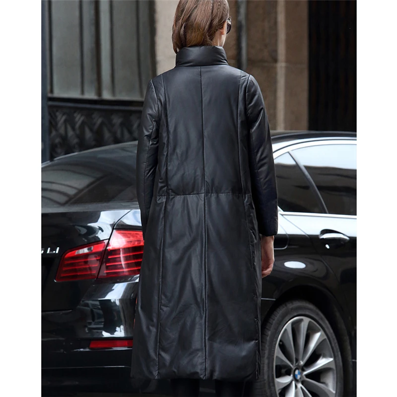 Leather Jacket Women 2020 Winter New Chinese style disc buckle Length Warm Coat sheep skin Down Jacket Female M361
Leather Jacket Women 2020 Winter New Chinese style disc buckle Length Warm Coat sheep skin Down Jacket Female M361