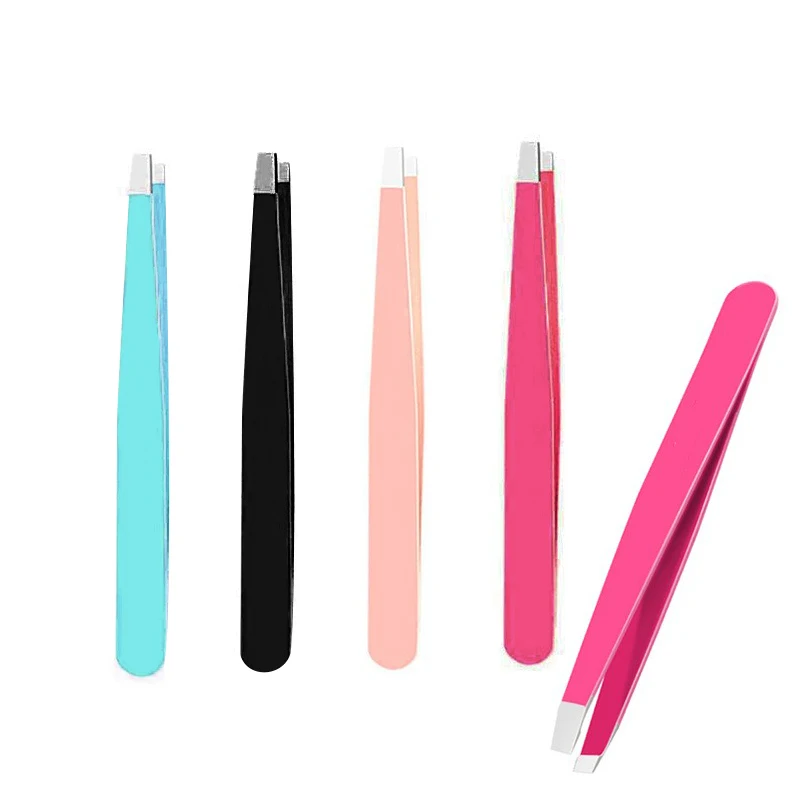 1pcs Stainless Steel Tweezers Eyebrow Hair Removal Slant Black Tip Harmless Silver Blue Black Rose Red Beauty Makeup Tools
1pcs Stainless Steel Tweezers Eyebrow Hair Removal Slant Black Tip Harmless Silver Blue Black Rose Red Beauty Makeup Tools
