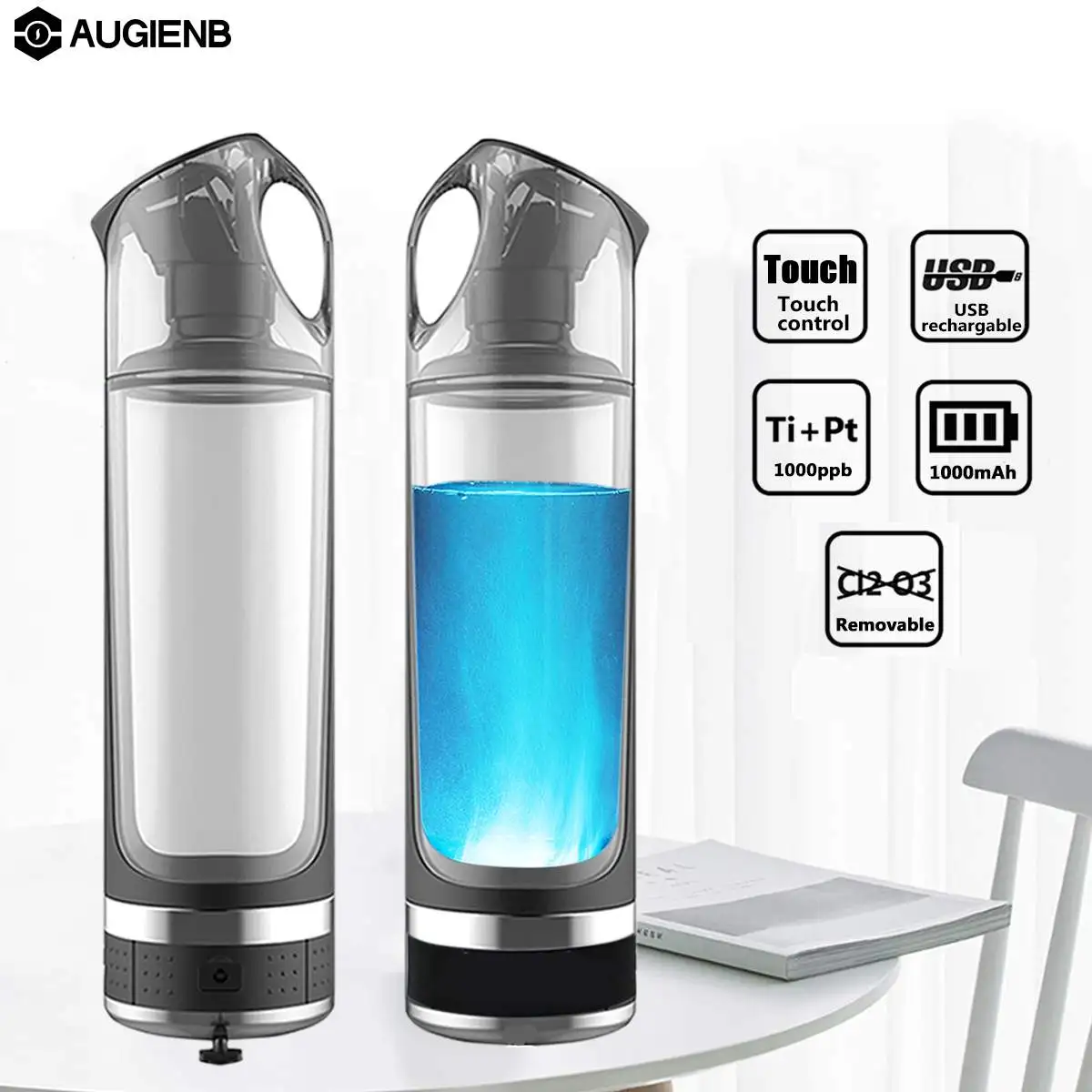 500ml Hydrogens Rich Water Bottle Lonizer Alkaline Generator Portable Healthy Cup USB Rechargeable Anti-Aging Gift
500ml Hydrogens Rich Water Bottle Lonizer Alkaline Generator Portable Healthy Cup USB Rechargeable Anti-Aging Gift