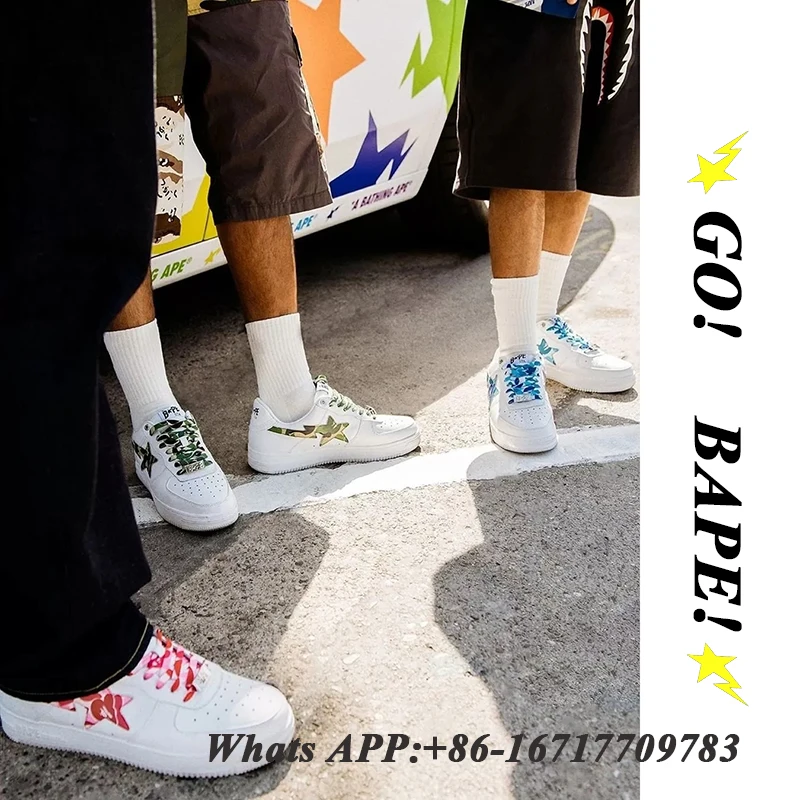 Bapesta trend Sneakers Men OG All-Match Street Sports shoes AF Shooting Stars Men and Women sneakers Camouflage shoes#36-47
Bapesta trend Sneakers Men OG All-Match Street Sports shoes AF Shooting Stars Men and Women sneakers Camouflage shoes#36-47