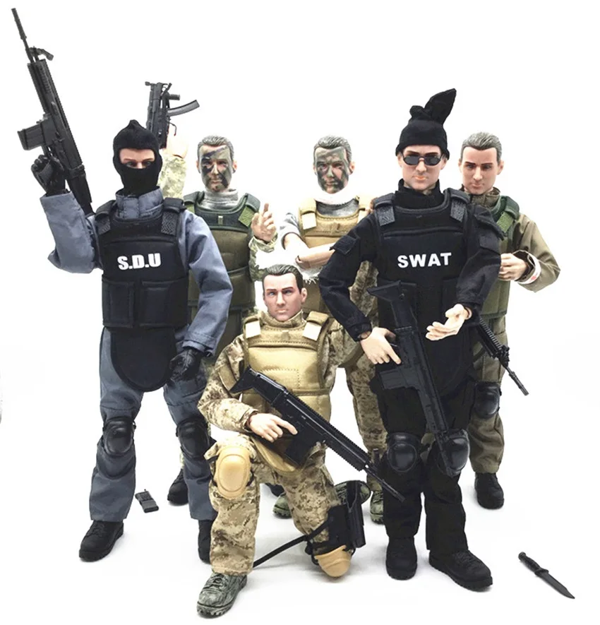 1/6 модель фигурки войск военная армия боевой спецназ полицейский солдат полевая